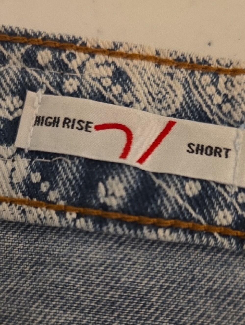 Vigoss Blue Bandana-Print Denim Shorts - Picture 6 of 13